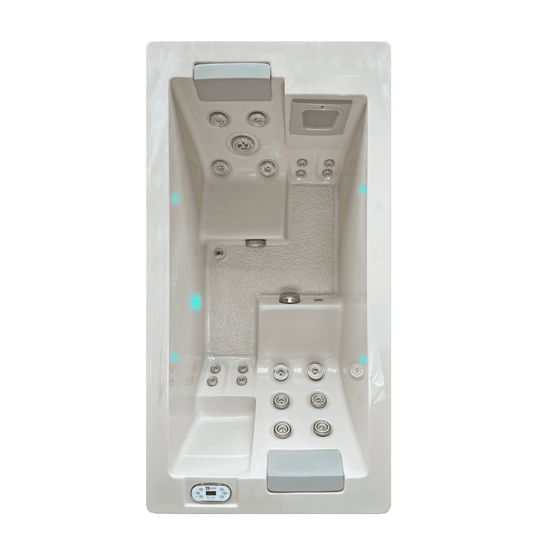 Spa idromassaggio Ciesse Project Forever 2.0 Linea Essential compatta con illuminazione LED e sistema Hybrid Heating