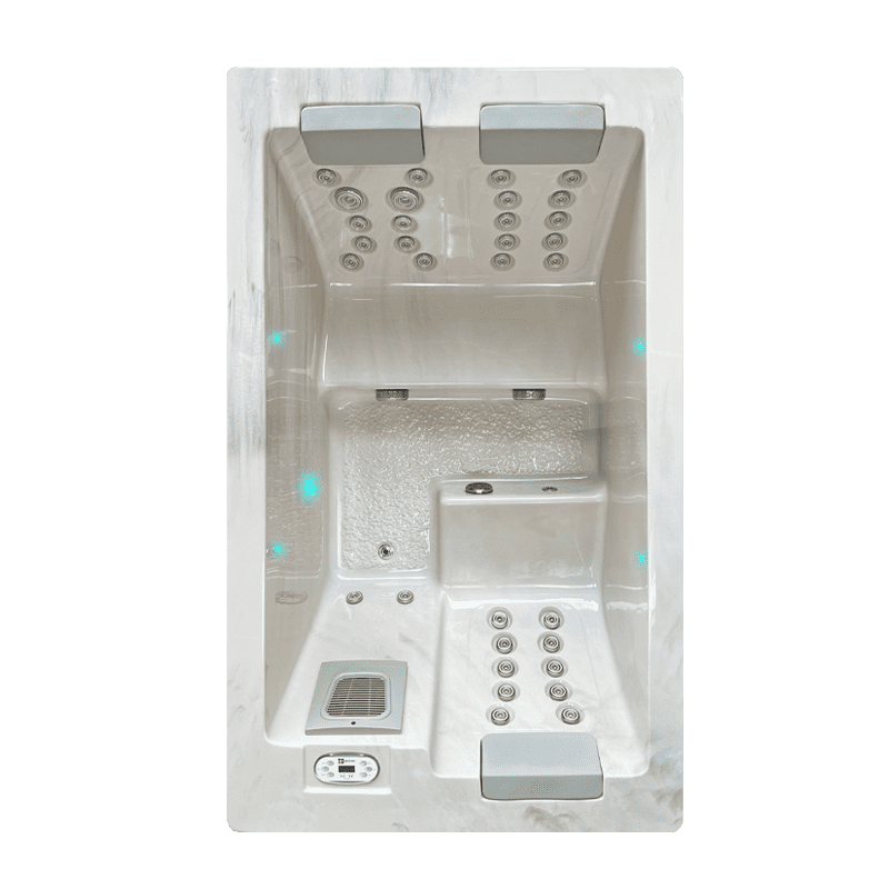 Spa idromassaggio Ciesse Project Forever 2.0 Linea Essential compatta con illuminazione LED e sistema Hybrid Heating