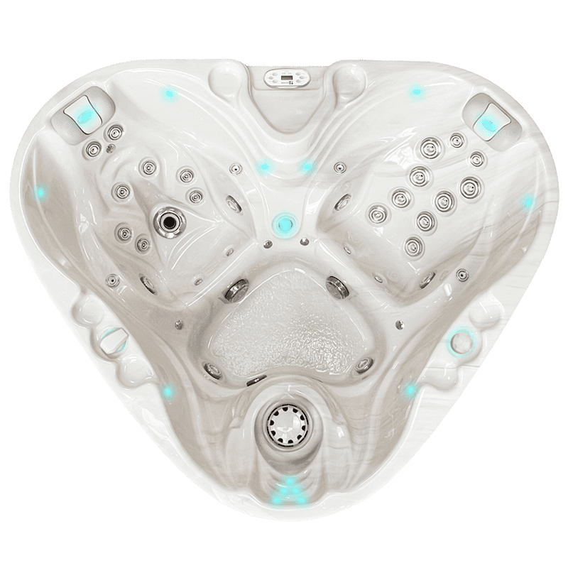 Nuovo colore della Spa Love Ciesse Project linea Lounge per due persone con Aqua Rolling Massage e illuminazione LED