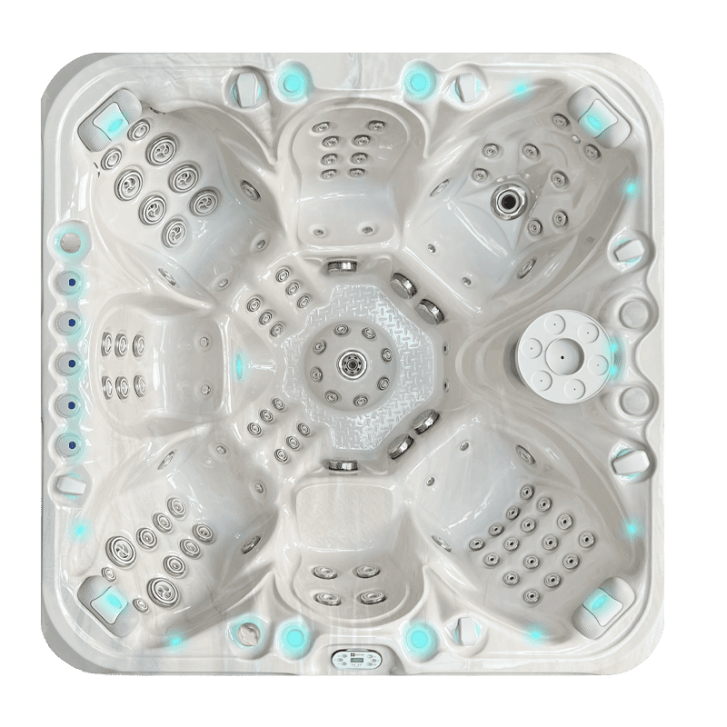 nuova colorazione della vasca idromassaggio luxury nirvana ciesse project con aqua rolling massage e waterfall massage