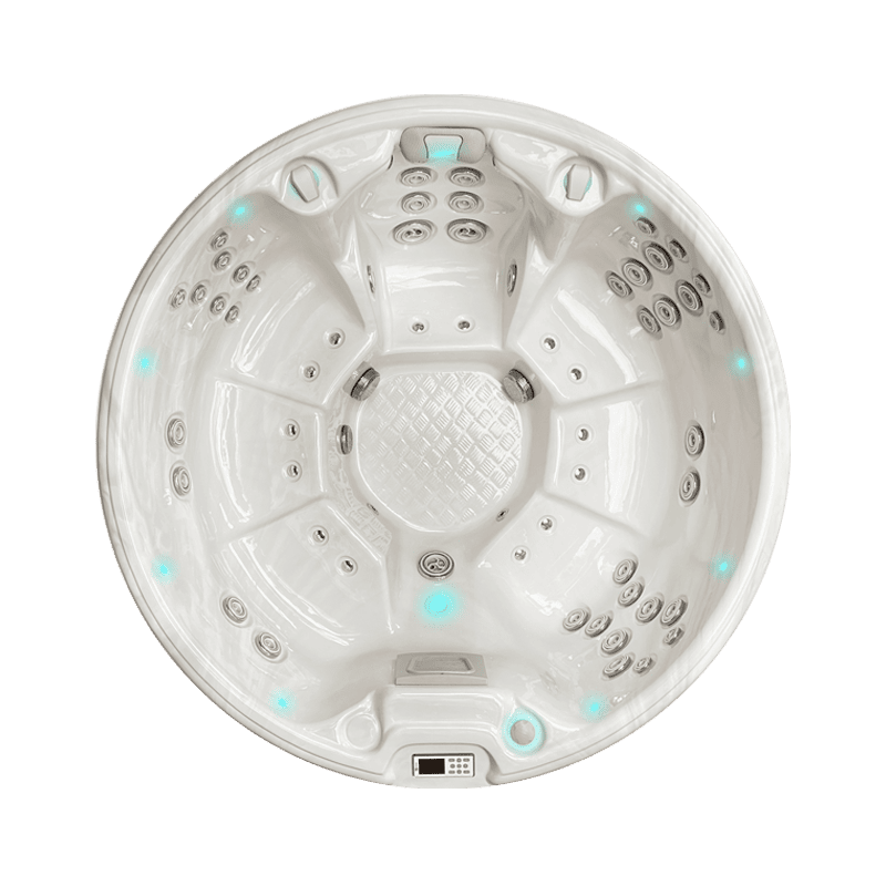Spa Zen rotonda nuova colorazione Ciesse Project per 5 persone con sistema di idromassaggio e riscaldamento ibrido
