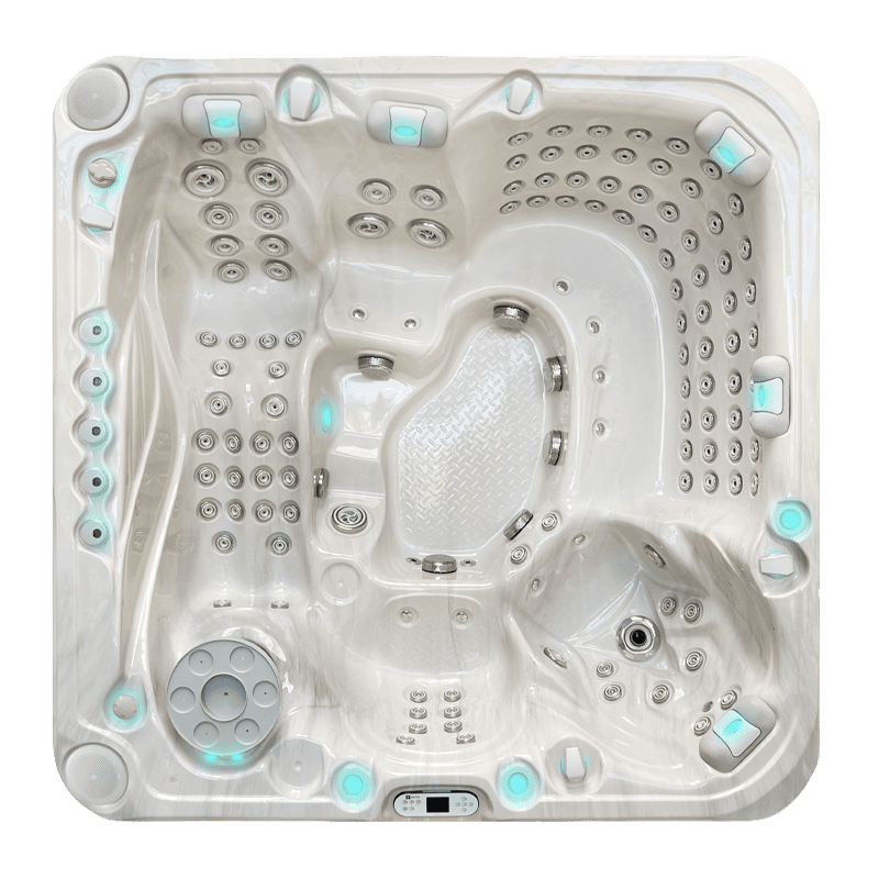 nuovo colore della vasca idromassaggio luxury zenith ciesse project con aqua rolling massage e waterfall massage